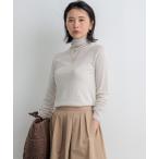 ニット セーター 「Oggi1月号/CLASSY.11月号掲載」スムージーコットン タートルネック ニット レディース