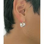  серьги [MAISON CLUB]Silver Plane Big Pierce Silver925 / серебряный простой большой серьги серебряный 925