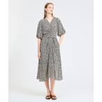 ワンピース ESTNATION / ウエストツイストハーフスリーブフラワープリントワンピース「ONLINE EXCLUSIVE」