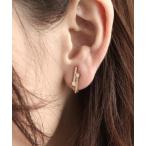 ショッピングイヤリング イヤリング キュービックダブルラインイヤリングイヤリング レディース