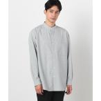 シャツ ウールライク バンドカラー シャツ（長袖） メンズ