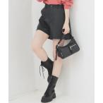 パンツ 合皮ショートパンツ レディース