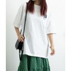tシャツ Tシャツ英文字 ロゴプリント半袖Tシャツ レディース