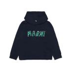 トレーナー  MARNI（マルニ）Kids ＆ Junior ブランドロゴフーディーパーカー キッズ 子供服 男の子 女の子