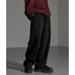 スウェットパンツ ジャージ 「CIYOT-シヨウト-」センタープリーツドローコードワイドスラックススウェットパンツ メンズ レディース
