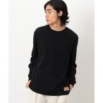 tシャツ 裏起毛ワッフル長袖Tシャツ メンズ レディース