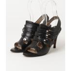 「Manolo Blahnik」 ヒールサンダル 36.5 ブラック レディース