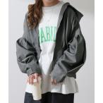 マウンテンパーカー ウインドブレーカー 「デザイン」ぽわん袖パーカー レディース