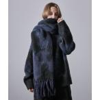 マフラー 「CLEL」Mohair Blend Shaggy Design Large Muffler/モヘアブレンドシャギーデザイン大判マフラー メ
