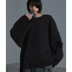 セーター ニット 「cussil/クシル」ダブルジャガードダメージクルーネックニット/セーター メンズ レディース