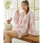 パジャマ ルームウェア 「もこもこ温活」モールニット風カーデ レディース