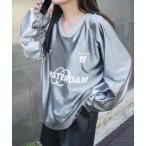 tシャツ WEGO/サテンゲームグラフィックプルオーバー レディース