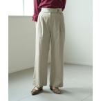 パンツ ベルトデザインワイドパンツ レディース