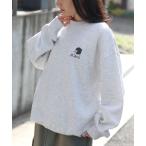 トレーナー スウェット SITRY Girl Embroidery Sweat Shirt/別注 オーバーサイズ ガール ワンポイント刺繍 裏起毛 ス