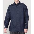 ショッピングジムフレックス シャツ Gymphlex | ライトデニム 長袖ボタンダウンシャツ MEN メンズ レディース