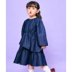 ワンピース ラッフルティアードイレヘムワンピース キッズ 子供服 女の子