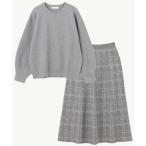 ショッピング洗濯機 ニット セーター 「洗濯機可」ニットセットアップ レディース