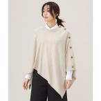 ニット セーター 「洗える」SOFT TOUCH WOOL ニット ポンチョ レディース