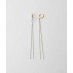 イヤリング 「ダブルフェイス」 イヤリング ロングチェーン レディース