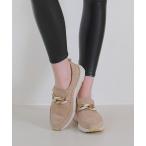 スニーカー 「bussola」チェーン飾り撥水スリッポンスニーカー(945820) レディース