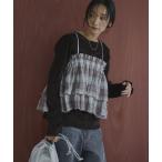 tシャツ シアーベロアロングスリーブTシャツ レディース