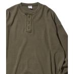 tシャツ 「SEABEES/シービーズ」THERMAL PIGMENT HENRY NECK T-SHIRT / サーマルピグメントヘンリーネックTシ