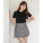tシャツ Trois Logo Ribbed Tee レディース