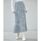 ショッピングスパンコール スカート スパンコールベロア生地フレアスカート