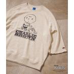 トレーナー スウェット FRUIT OF THE LOOMxPEANUTS 七分袖スウェット メンズ レディース