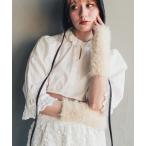 アームカバー SHAGGY KNIT ARM WARMERS レディース