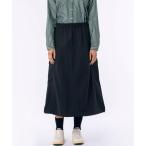 スカート 微起毛素材 撥水ナイロンカーゴスカート