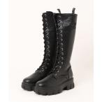 ショッピングアルジー ブーツ ALGY あみあげ 厚底ゴツめ ロングブーツ キッズ 子供 女の子