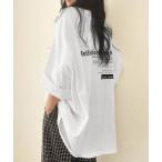 tシャツ オーバーサイズ 英文字ロゴ 半袖Tシャツ レディース