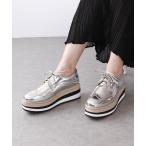 ショッピングレース スニーカー オックスフォード厚底レースアップシューズ　　＠ レディース