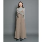 オールインワン アシンメトリータフタフリルオールインワン レディース