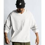 tシャツ FOOTBALL 3/4 SLEEVE TEE:7分袖 フットボール VネックTEE メンズ