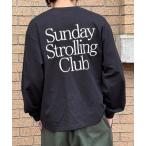 tシャツ 「MAISON CLUB」Logo Print Over Size long sleeve Tee オーバーサイズロンTee メンズ レディ