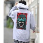 ショッピングサンタ パーカー 「GODZILLAコラボ」SANTACRUZ/サンタクルーズ パーカー スウェットパーカー/プルオーバー バックプリント 510245304