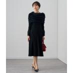 ワンピース フェザーケープ付き ワンピース