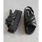 「Minnetonka」 フラットサンダル 6 ブラック レディース