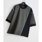 tシャツ アシンメトリーバイカラーTシャツ メンズ