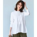 tシャツ 「ご好評につき新色追加」ナチュラルコットンベアコンビ ペプラム カットソー レディース