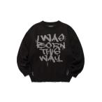 ショッピングTHIS セーター ニット A'GEM/9 × .kom 「ISTKUNST/イストクンスト」 BORN THIS WAY DAMAGED KNIT/ボーンディ