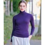 ニット セーター 「otonaMUSE11月号掲載」ハイゲージワイドリブタートル レディース