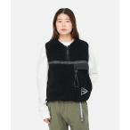 ベスト ジレ 「Gramicci×and wander」JQ TAPE FLEECE VEST(WOMENS) | JQテープフリースベスト レディー