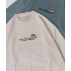 トレーナー スウェット 2025SS新柄追加 Animal Embroidery Punch the dough Suede Sweat shirt/