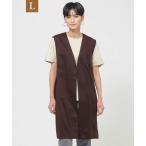 ベスト ジレ 「L」「ウォッシャブル」ソフトジャージコンビジレ レディース
