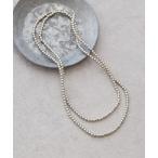 ネックレス メタルボールネックレス レディース