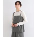 タンクトップ ノースリーブ 「洗える／SETUP可能」ウール調キャミソールトップス レディース