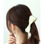 ヘアクリップ パイピングリボンバナナクリップ